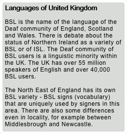 Languages of United Kingdom